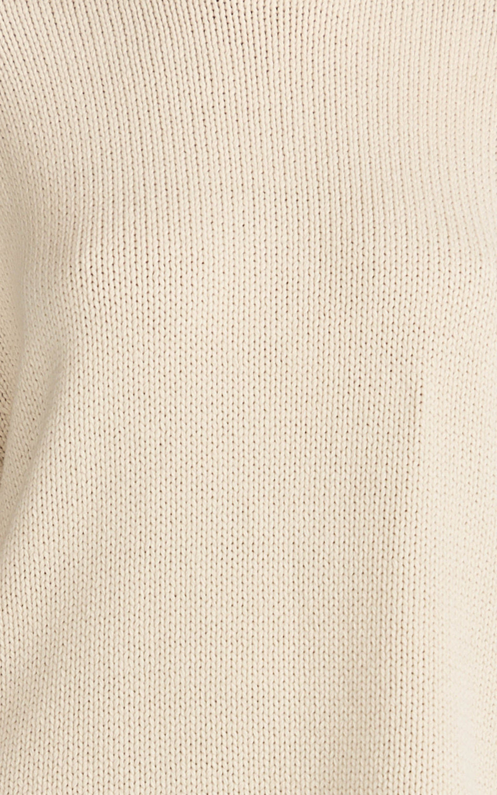 Kira Top - Crew Neck Oversized Jumper in Beige