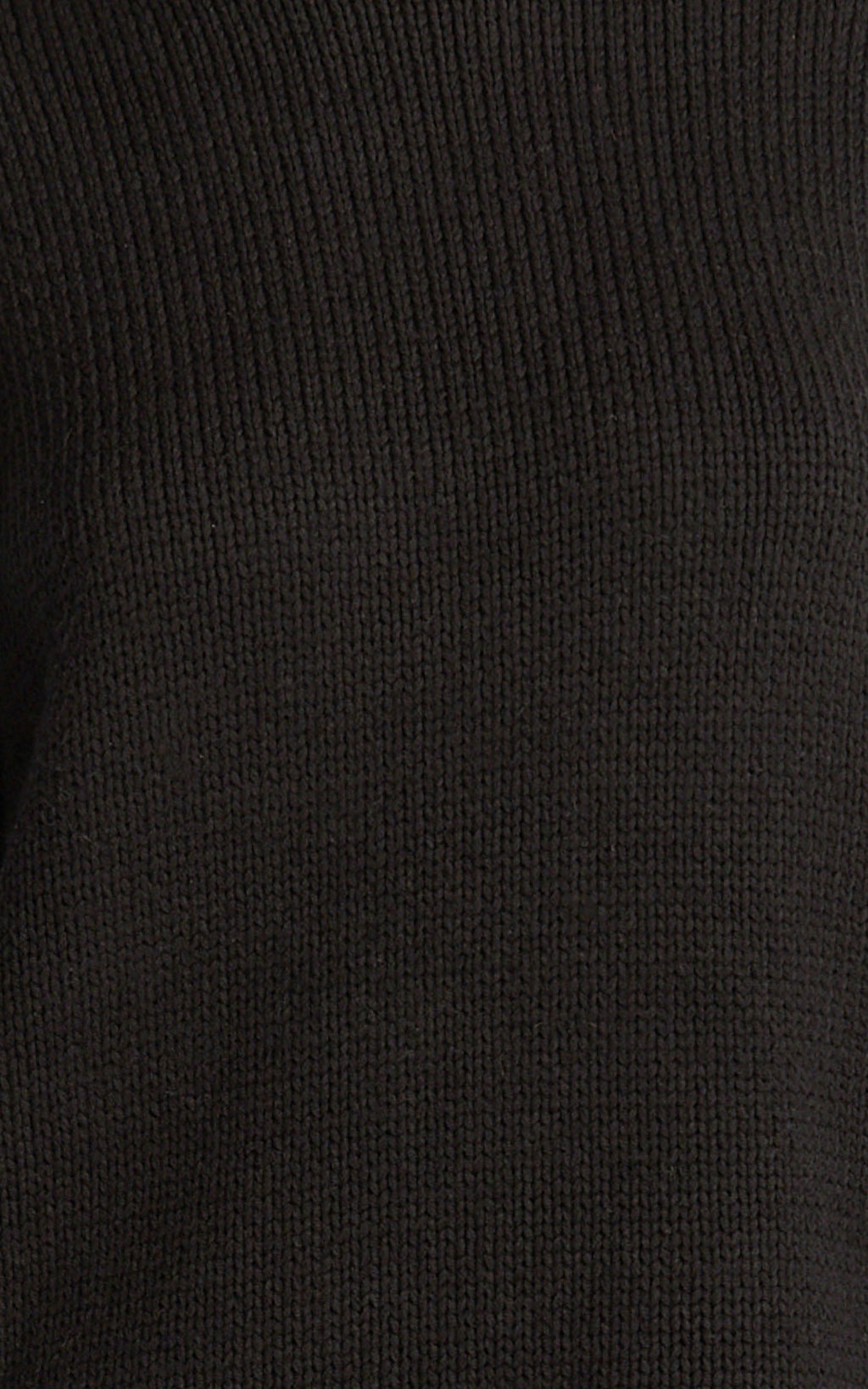 Kira Top - Crew Neck Oversized Jumper in Black