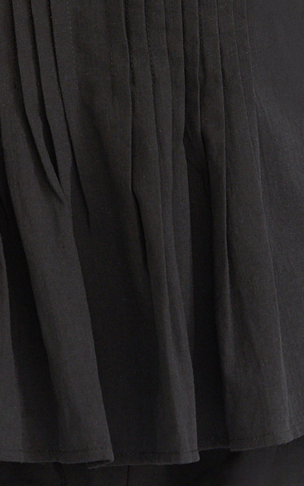 Mardie Two Piece Set - Pin Tuck Strapless Top and Short Set in Black