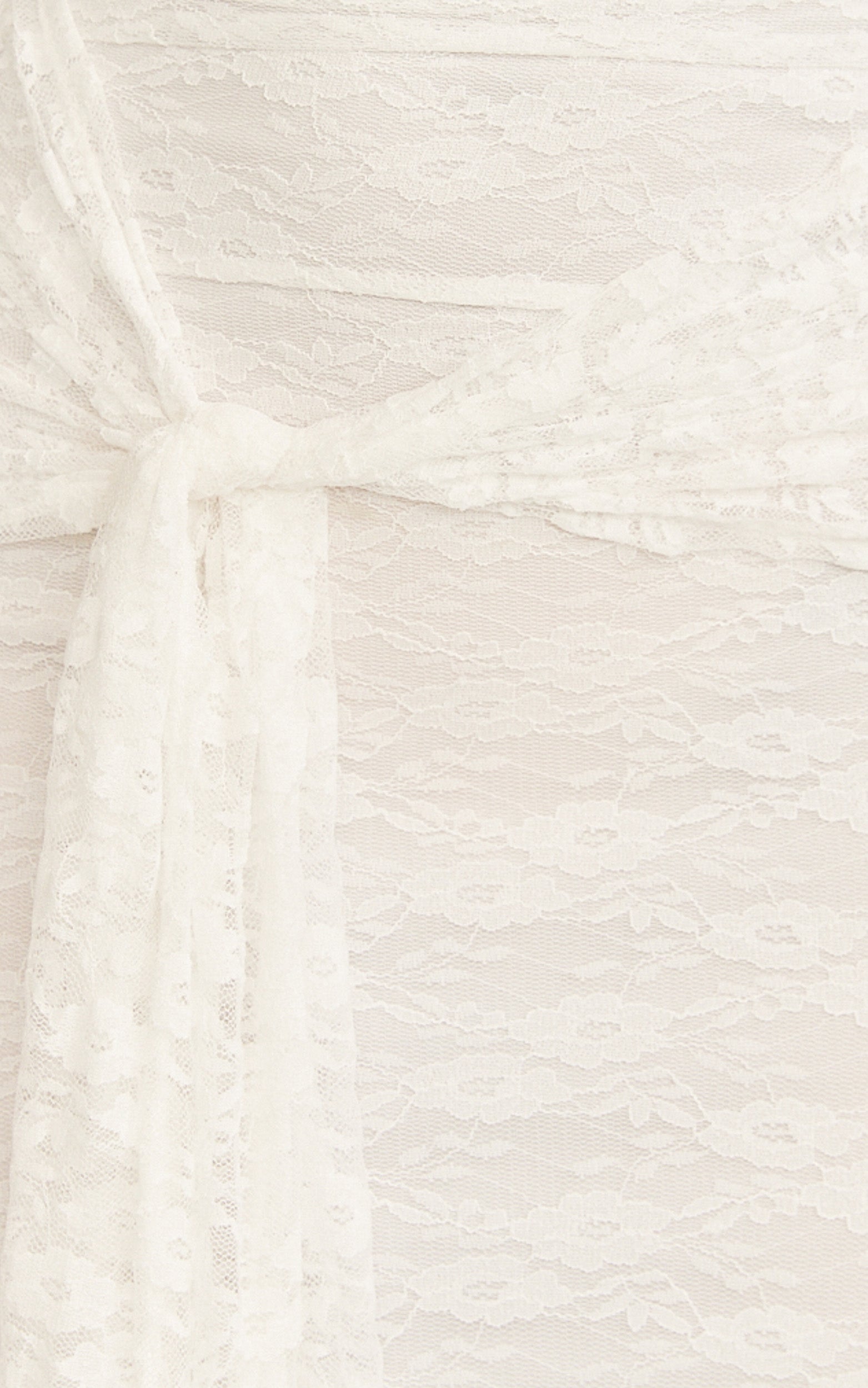 Melville Maxi Dress - Off Shoulder Long Sleeve Lace Dress in White