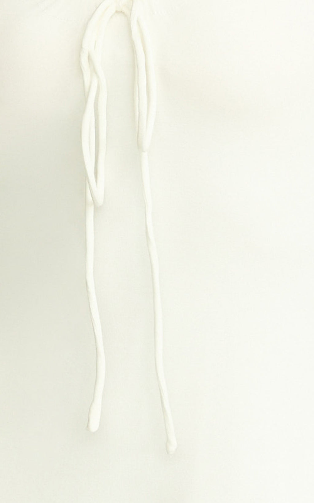 Odile Mini Dress - U Halter Neck Dress in Cream