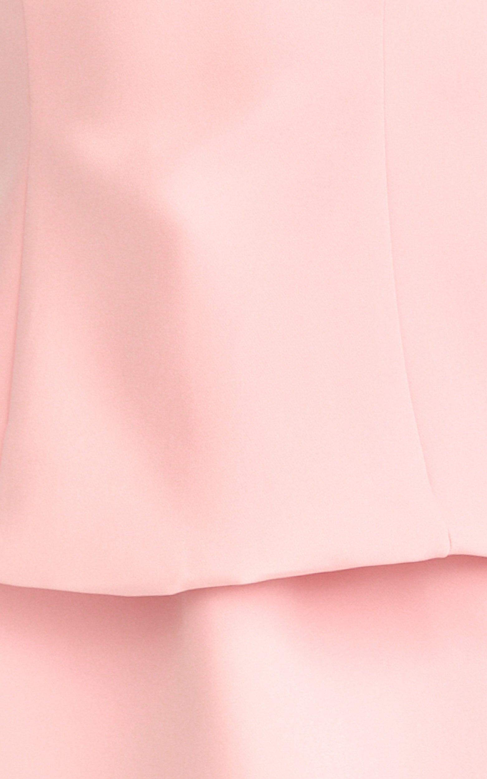Pauline Two Piece Top and Skirt Set - Strapless A Line Top and Mini Skirt Set in Pink