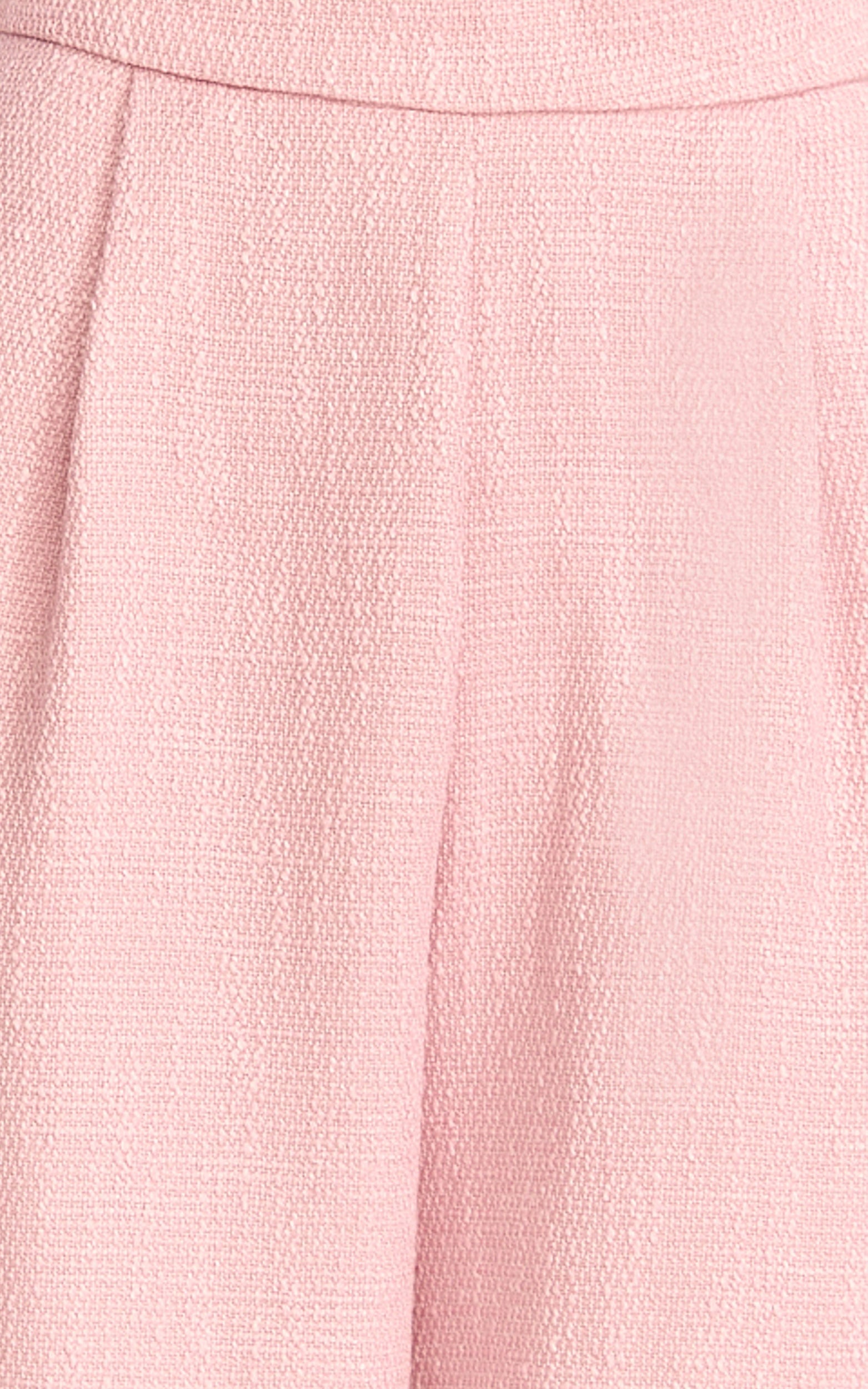 Sylvia Two Piece Set - Corset Top and High Waisted Wide Leg Pants Set in Pink