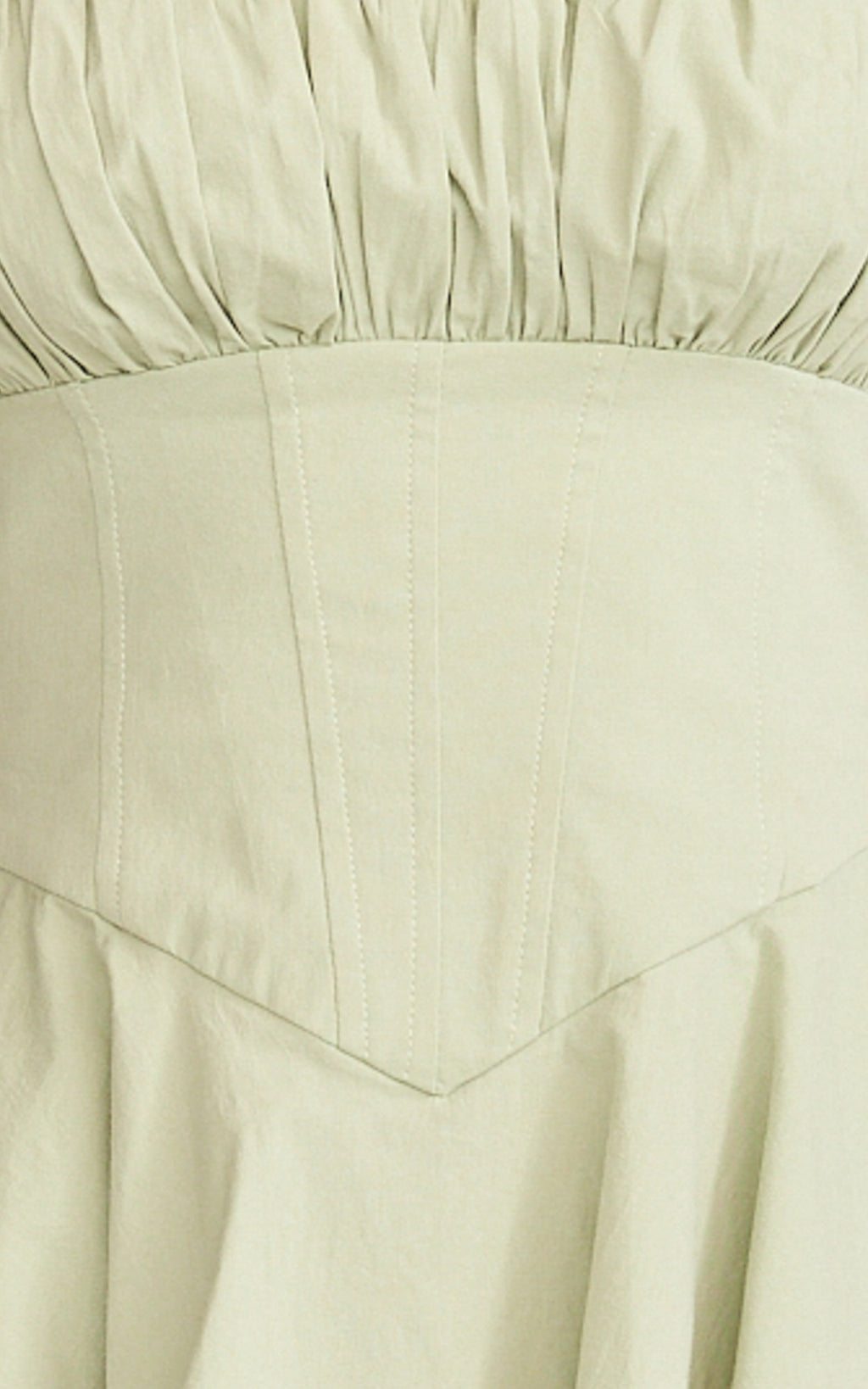 Vionette Mini Dress - Halter Neck Ruched Bust Corset Dress in Sage
