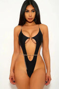 Black Chained Cut Out Monokini